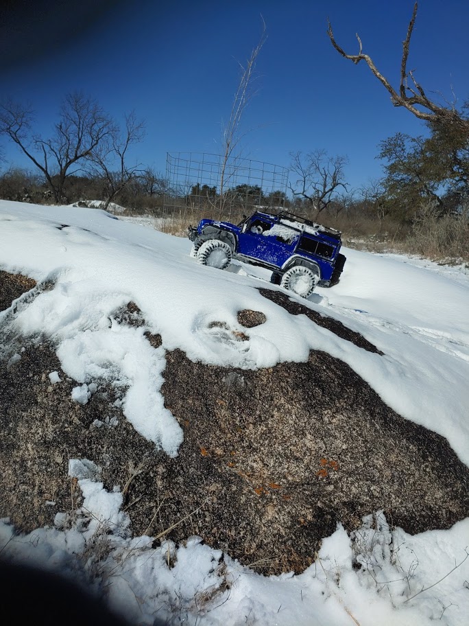Texas Jeeping with RC in Winter Storm
